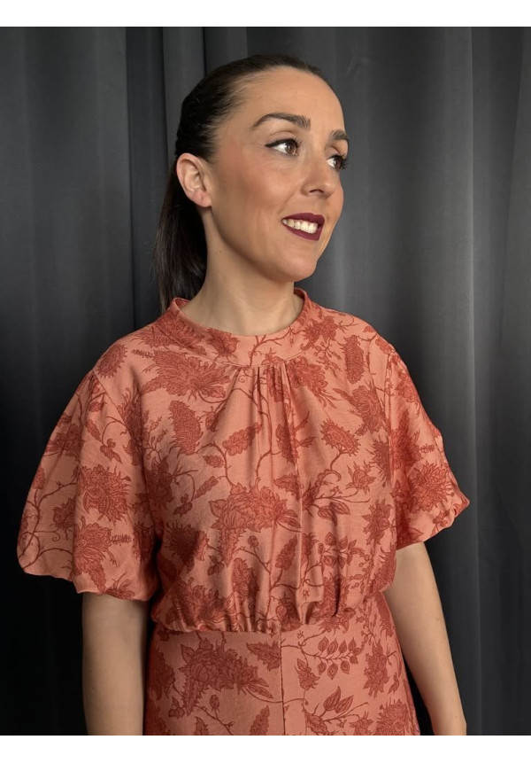 114. Vestido estampado flores