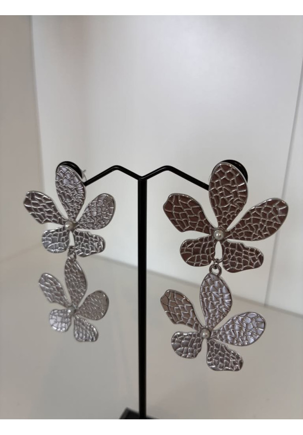 Pendientes doble flor