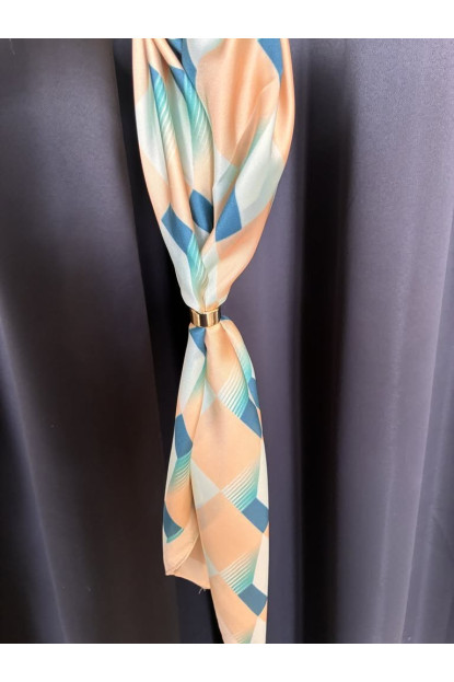 Pañuelo seda estampado H