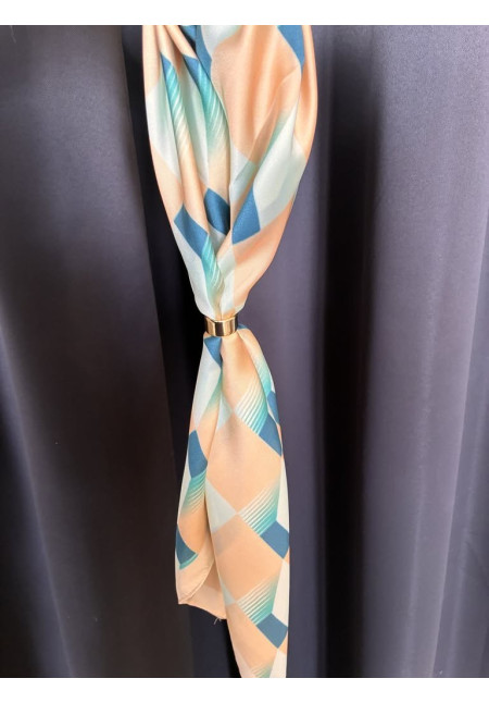 Pañuelo seda estampado H