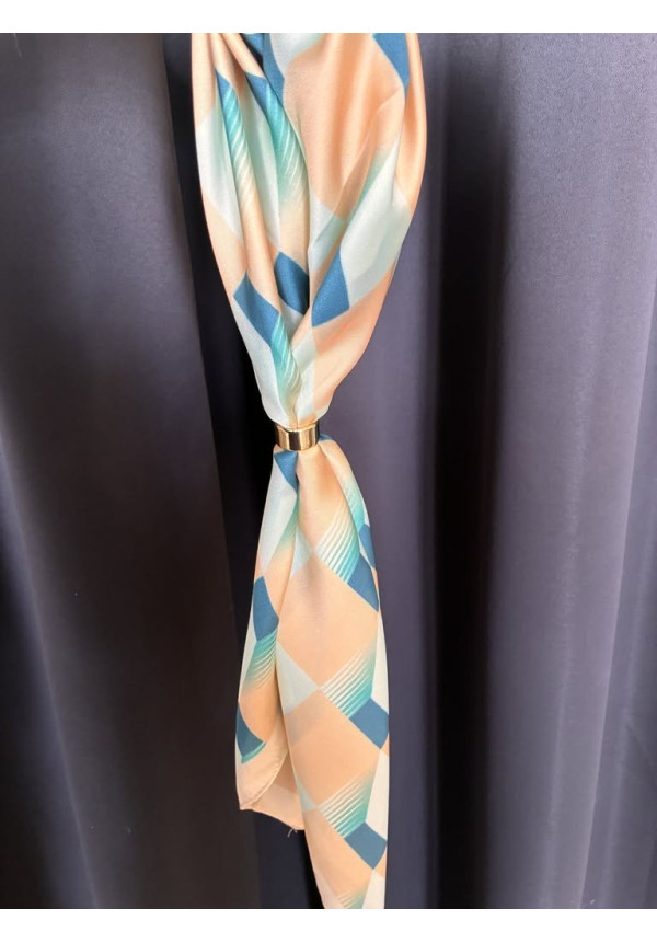 Pañuelo seda estampado H