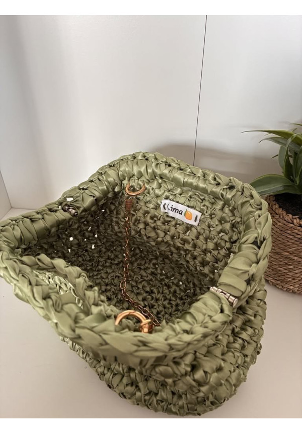 6. Bolso cierre clutch lazo