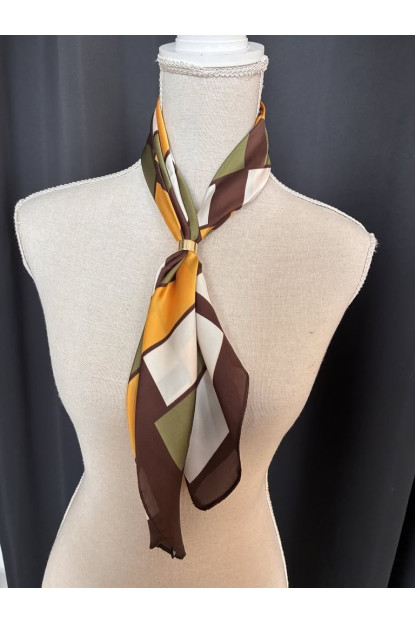 Pañuelo seda estampado G