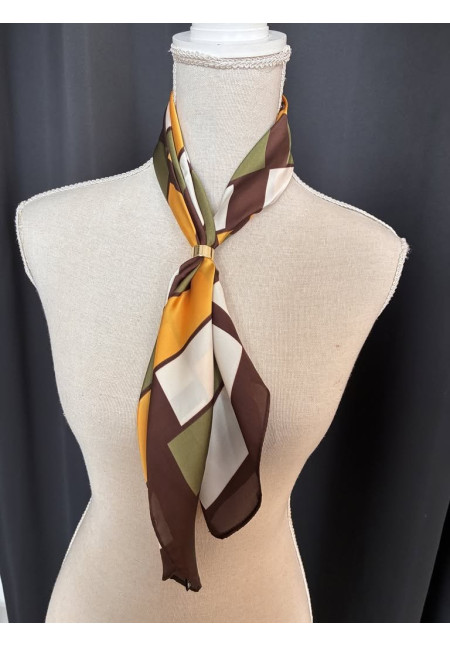 Pañuelo seda estampado G