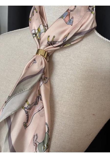 Pañuelo seda estampado B