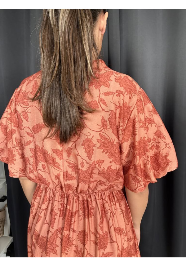 114. Vestido estampado flores
