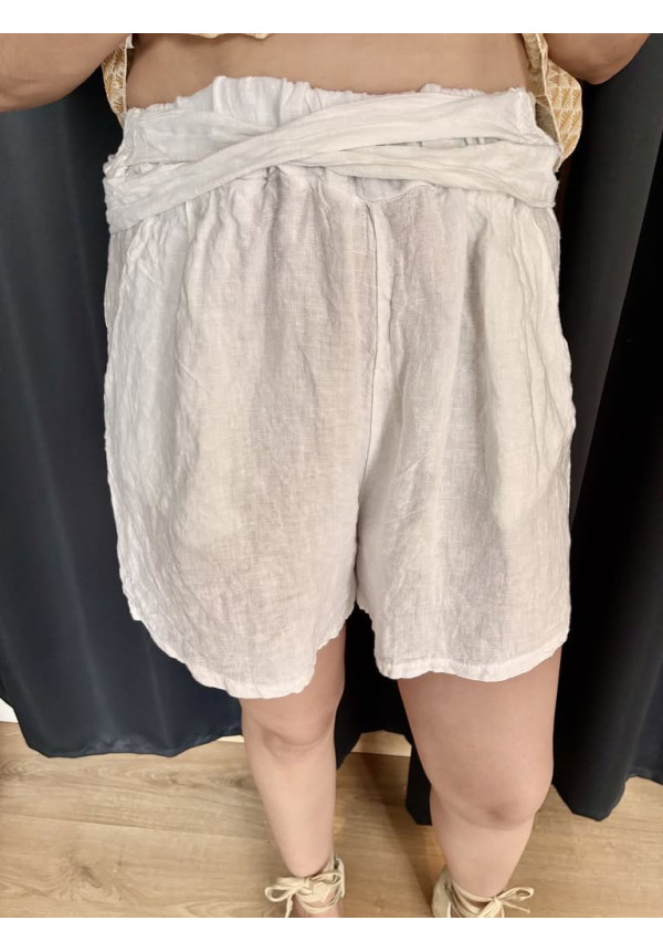 1.3. Bermuda puro lino lazada