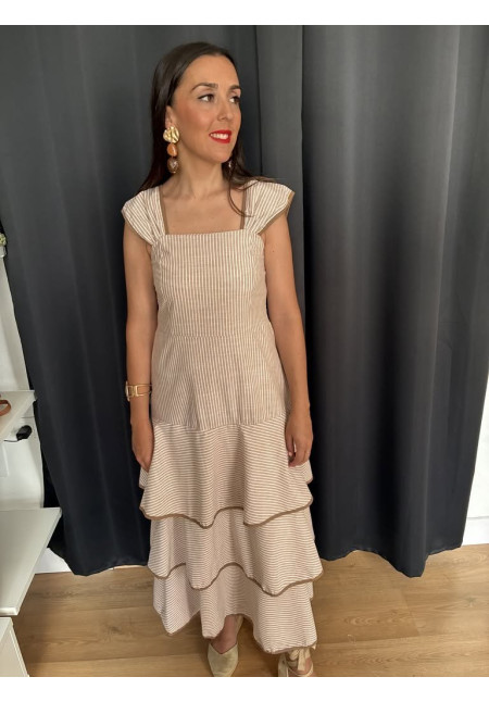 438. Vestido mil rayas