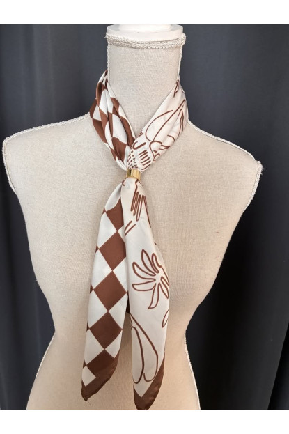 Pañuelo seda estampado E