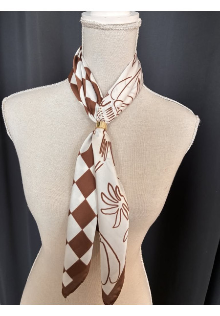 Pañuelo seda estampado E