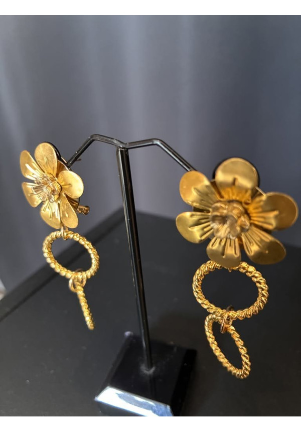 Pendientes flor y aros