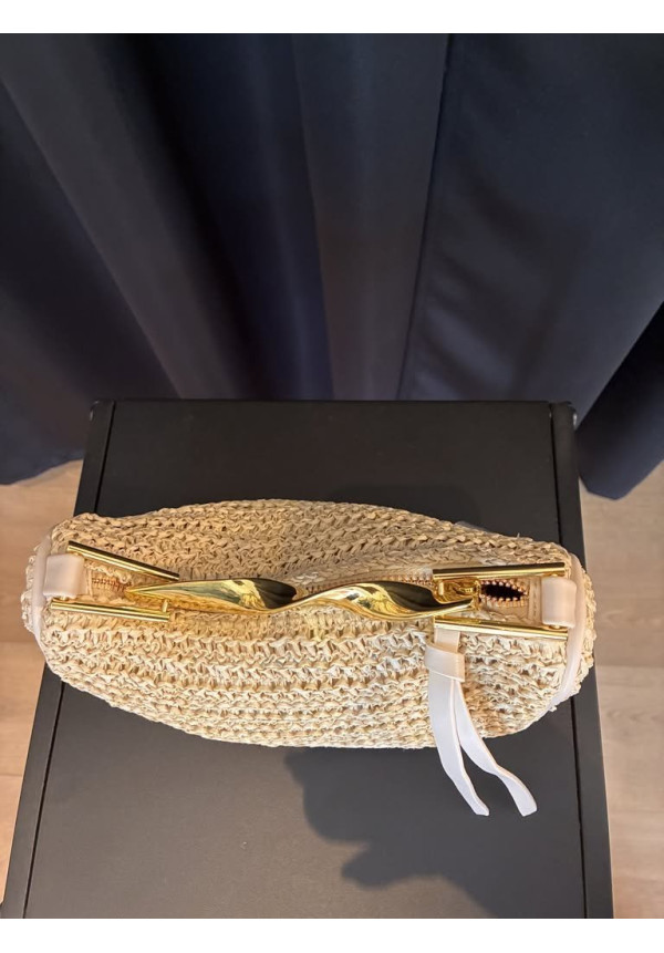 62. Bolso mini rafia asa abstracta