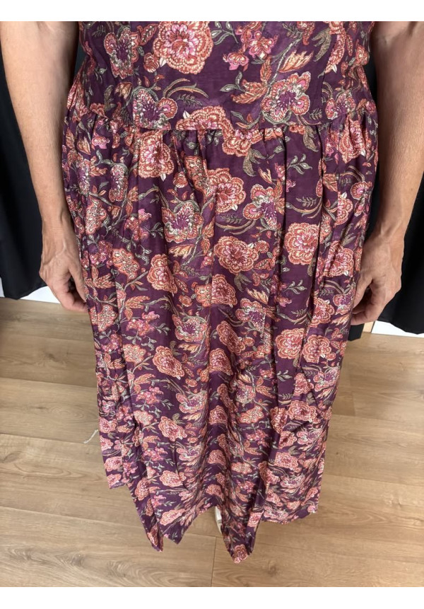 14. Vestido palabra honor volante