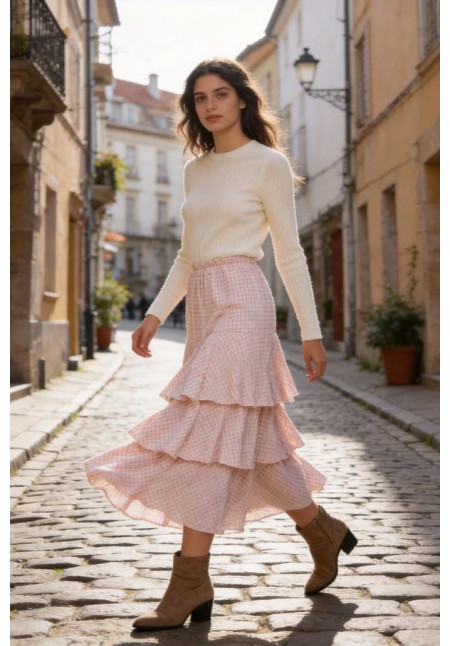 PV9. Falda volantes cuadros