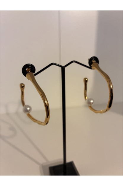 Pendientes aro abstracto