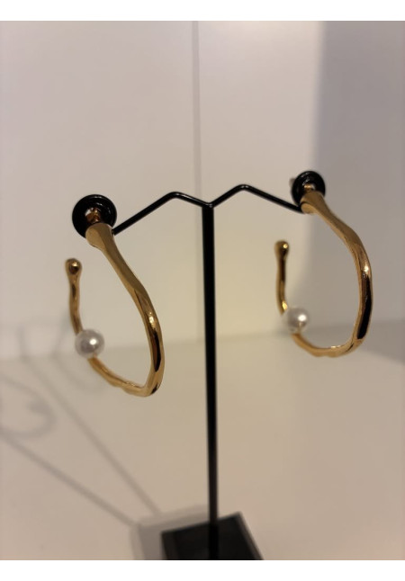 Pendientes aro abstracto