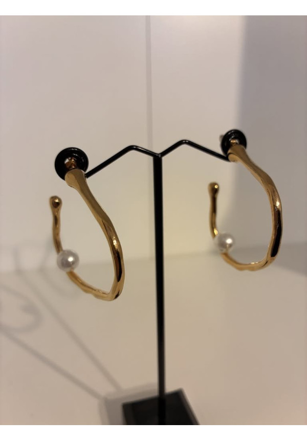 Pendientes aro abstracto