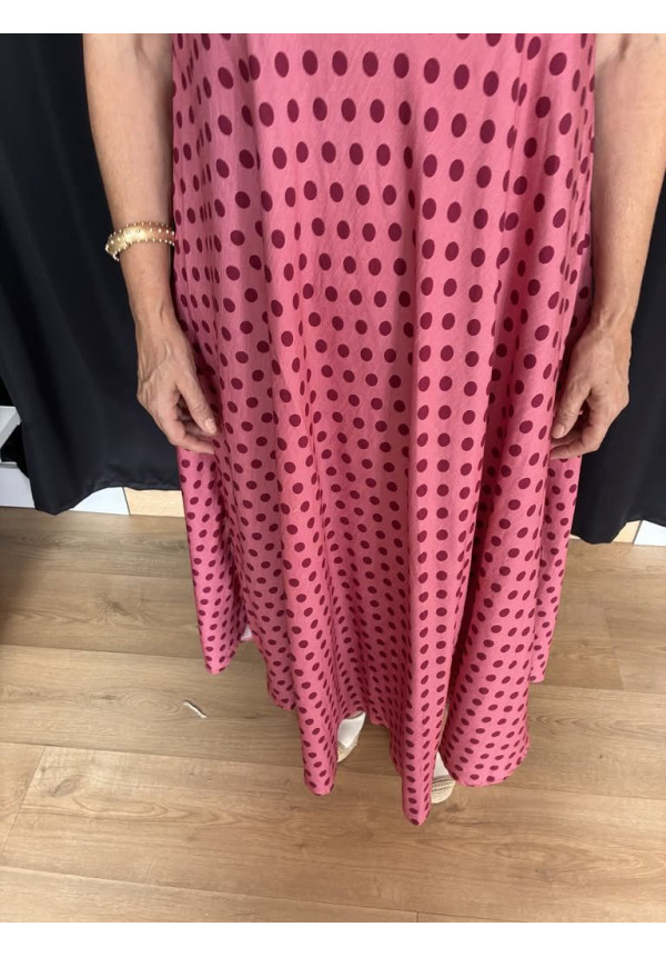 13. Vestido lunares tirantes lazada