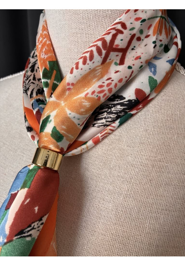 Pañuelo seda estampado E