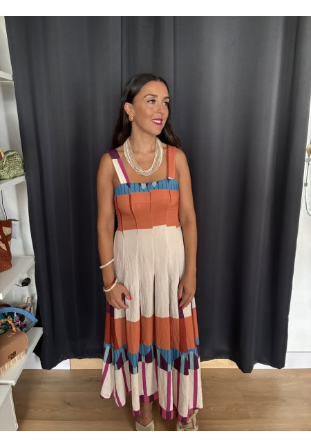 56. vestido multicolor