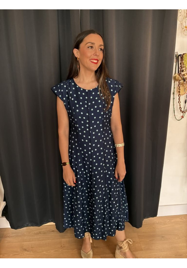 201. Vestido lunares líneas