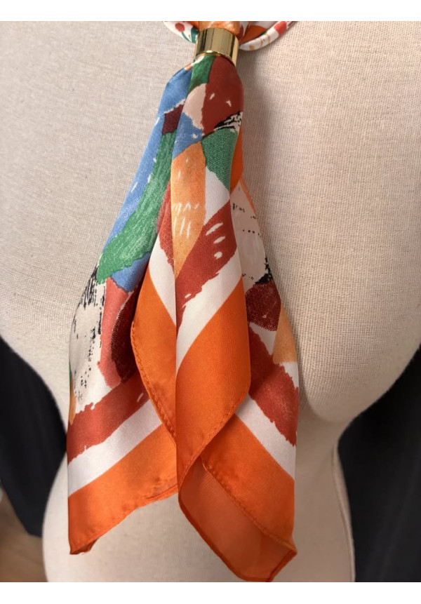 Pañuelo seda estampado E