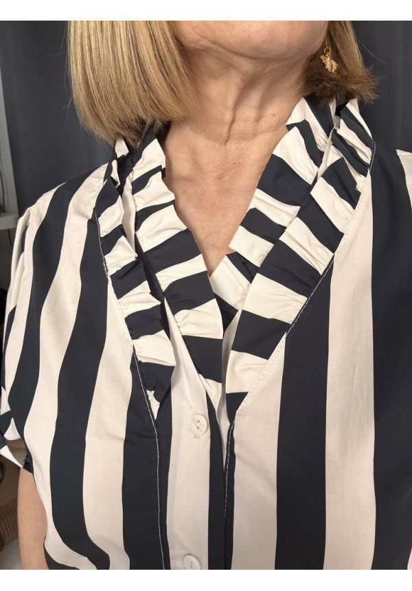 120. Camisa volantes pico