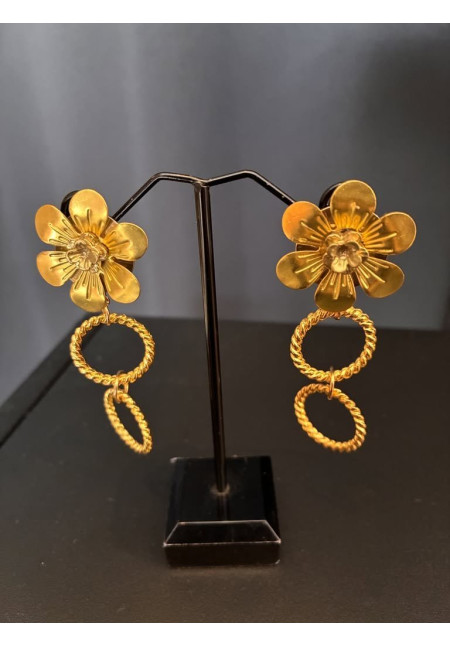 Pendientes flor y aros
