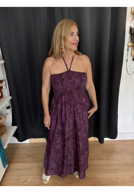 15. Vestido estampado nido abeja