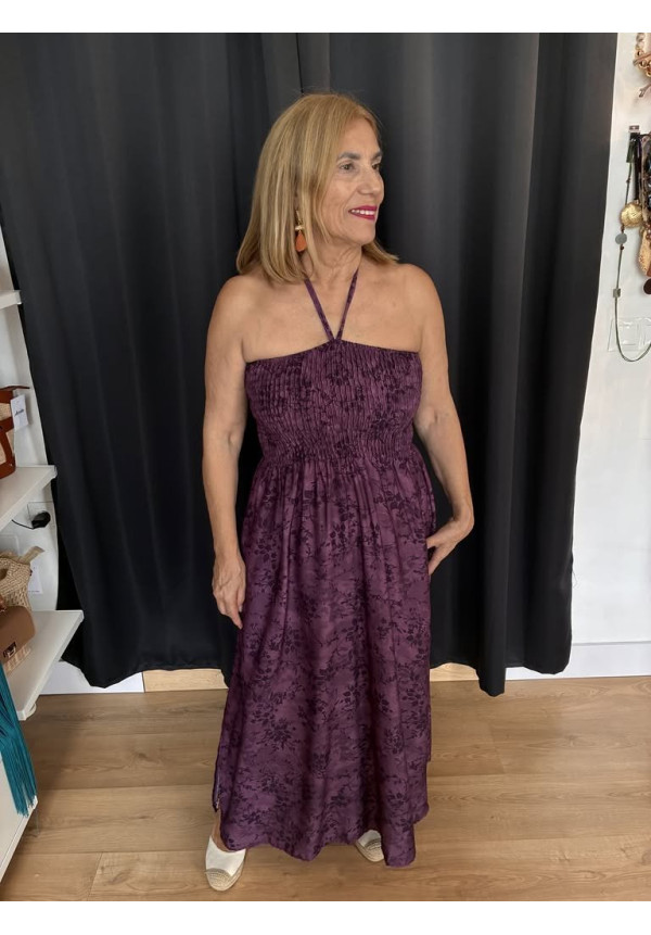 15. Vestido estampado nido abeja