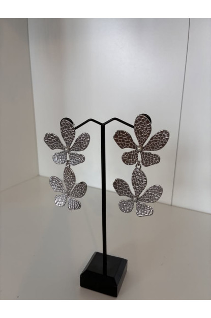 Pendientes doble flor