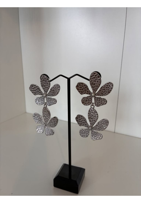 Pendientes doble flor