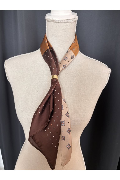 Pañuelo seda estampado C