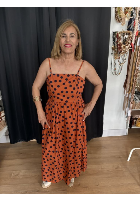 442. Vestido lunares tirantes