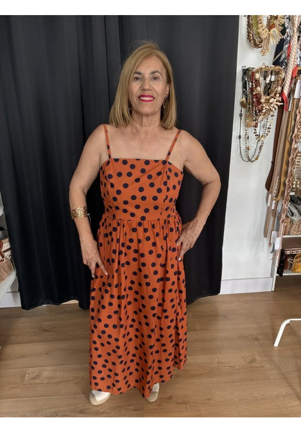 442. Vestido lunares tirantes