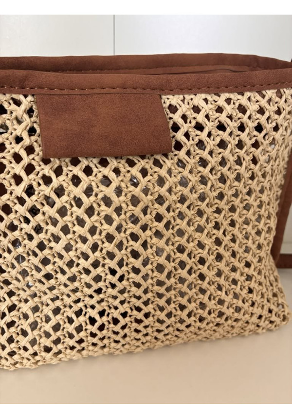 286. Bolso rejilla combinado