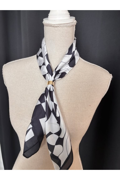 Pañuelo seda estampado D