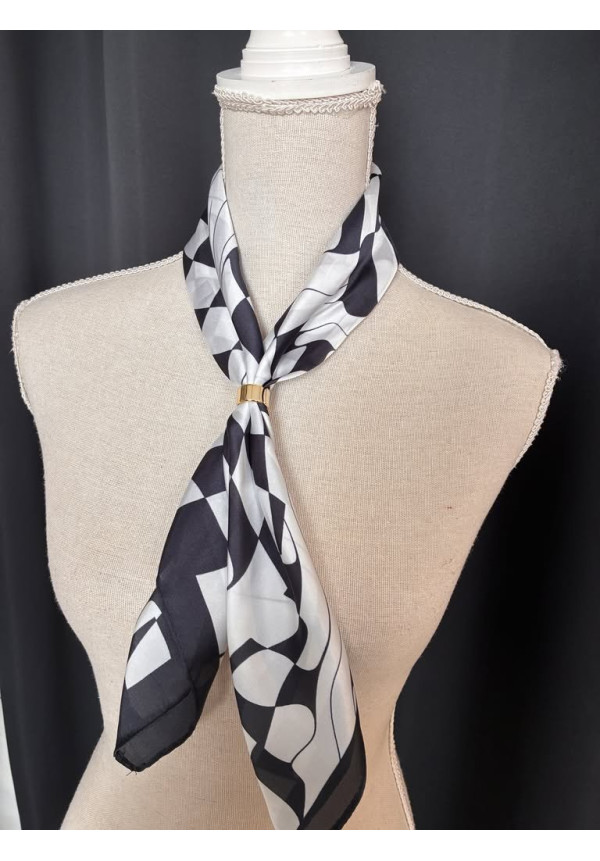 Pañuelo seda estampado D