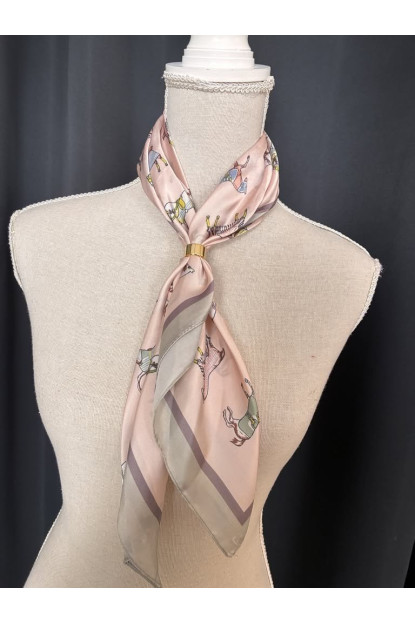 Pañuelo seda estampado B