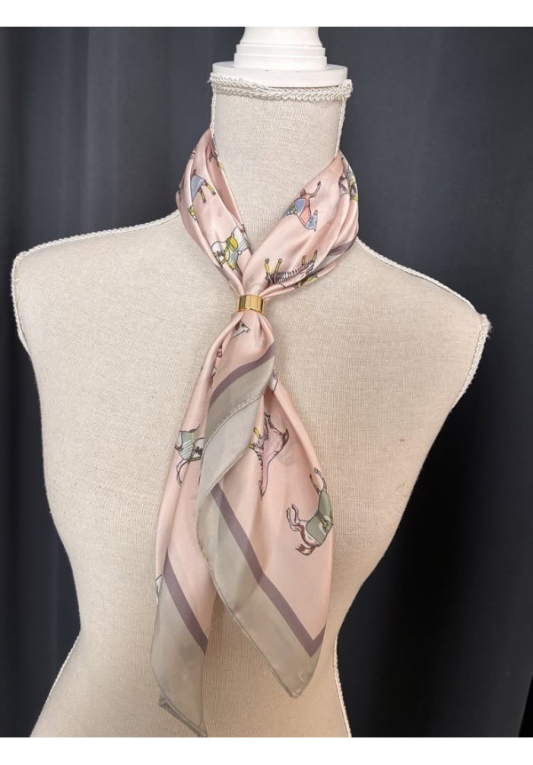 Pañuelo seda estampado B