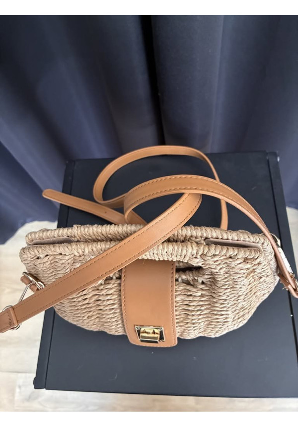 483. Bolso rígido rafia