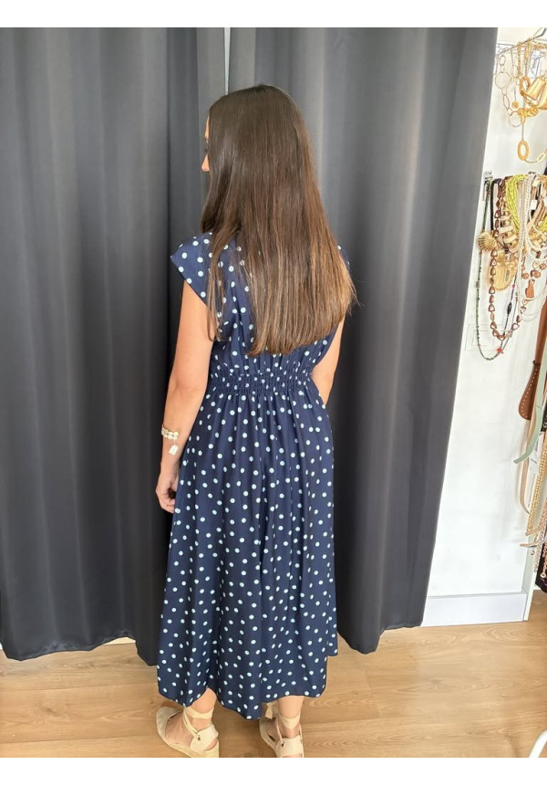 201. Vestido lunares líneas