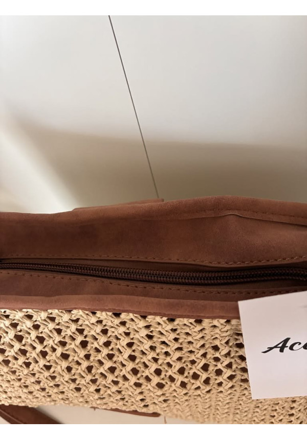 286. Bolso rejilla combinado