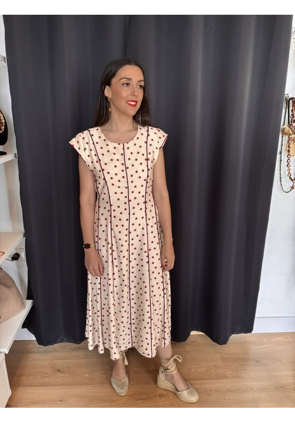 201. Vestido lunares líneas