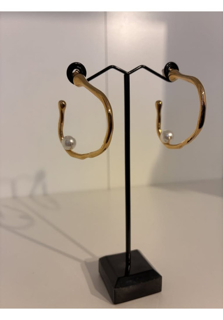 Pendientes aro abstracto