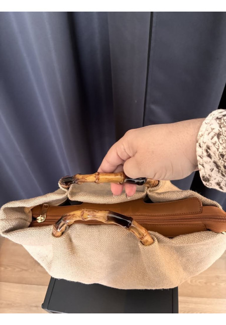 56. Bolso saco asas bambú
