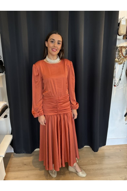 1301. Vestido seda cut-out