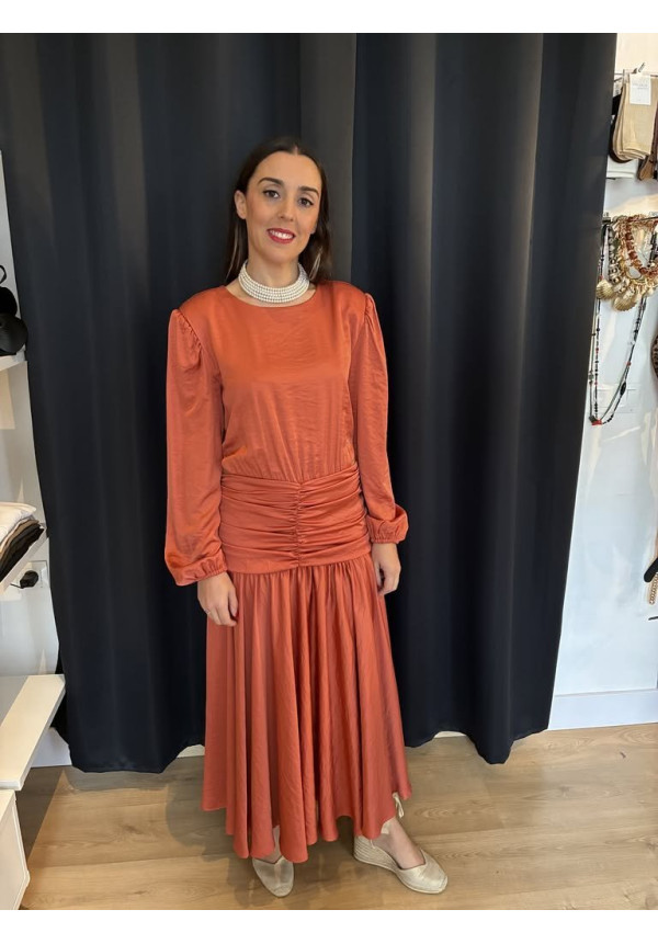 1301. Vestido seda cut-out