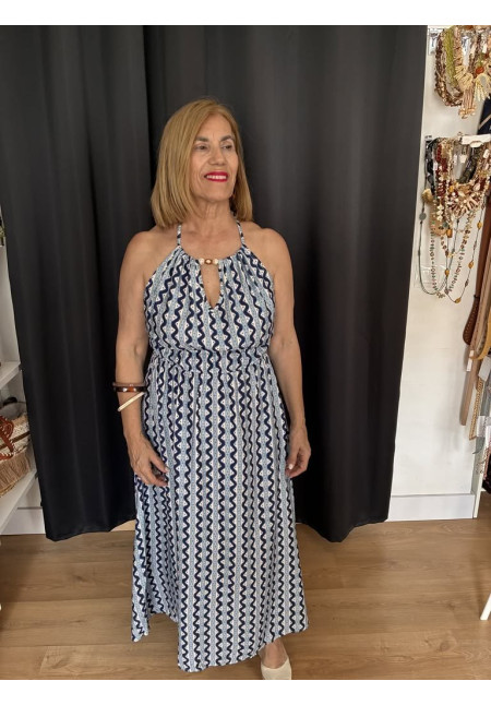 463. Vestido escote piedras