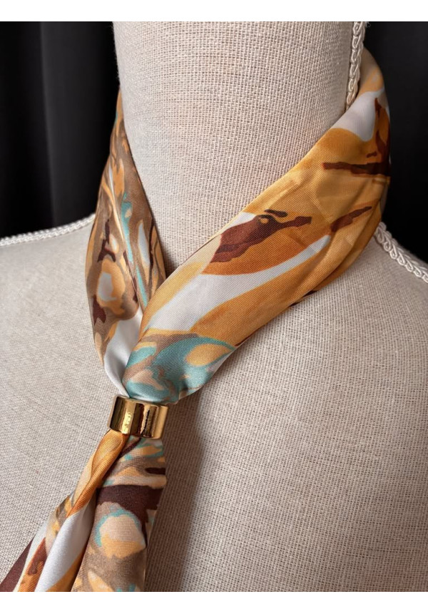 Pañuelo seda estampado J